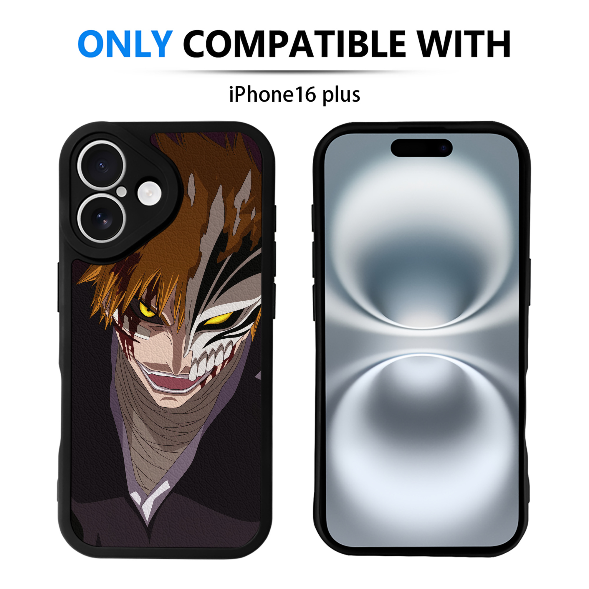 （画像用） ブリーチ BLEACH 【iPhone 16シリーズ対応】シリコンスマホケース（レザー調） 材質：シリコン